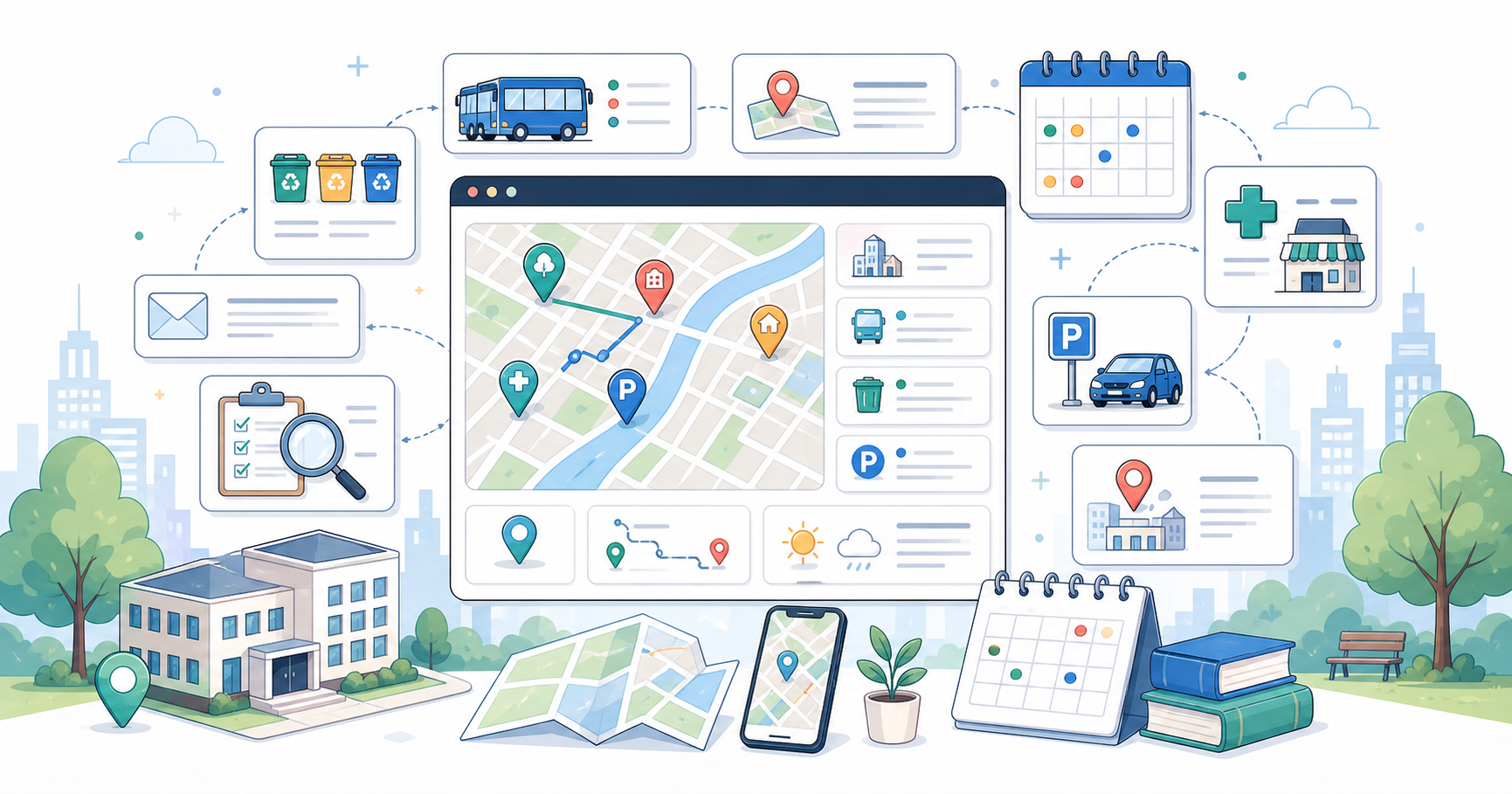 LifeMap Bada 도구 사이트 웹툰 일러스트